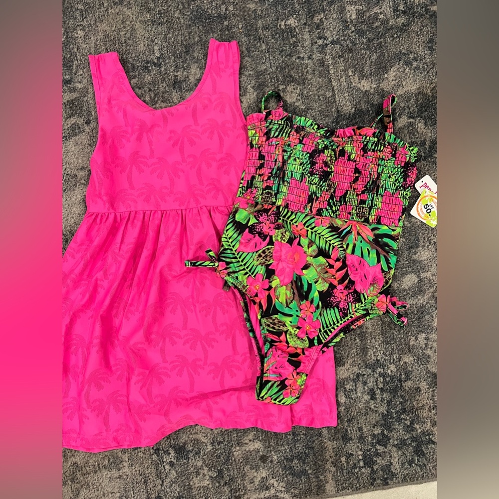 Bathing suit and cover up girls